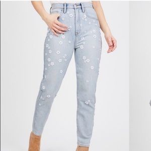 Juicy Couture Embellished High Rise Jeans